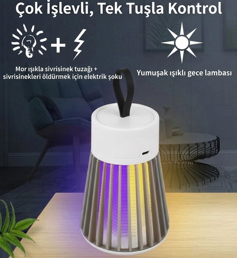 Elektrikli Sivrisinek Kovucu – UV Işıklı